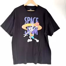 Space Jam A New Legacy T-Shirt Men's Size XXL Black Multi Bugs Bunny Basketball