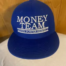 The Money TeamTMT Floyd Mayweather Snap Back Hat Blue Boxing