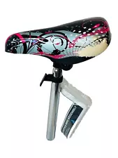 Bicycle Seat & Post (Abstract) For 20” Kent Trouble Model #42031 BMX Bike NWT