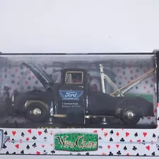 2012 M2 Wild Cards 1956 Ford F-100 Tow Truck Snow Plow, Black/Gold Trim - CHASE