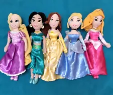 SALE 5 Disney Store Soft Plush Disney Princess Dolls 12" Great for little hands!