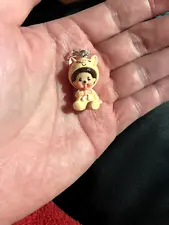 Monchhichi Pig Mini Figure Keychain Charm