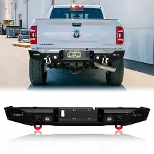 For 2010-2018 Dodge RAM 2500/3500 Steel Rear Bumper New W/LED Lights & D-Rings (For: 2010 Dodge)