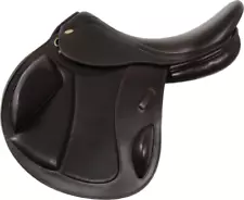 PREMIUM ALL PURPOSE/JUMPING CLOSE CONTACT LEATHER ENGLISH HORSE SADDLE F/SHIP