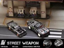 Street Weapon 1:64 Model Car Ford 1965 Mustang Hoonicorn &amp;1977 F-150 Hoonitr