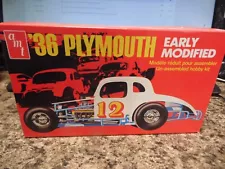 AMT 36 Plymouth Early Modified 1/25 Model Kit 8667 Open Box