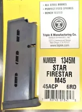 TRIPLE K 1345M FOR STAR FIRESTAR M45 Magazine, 45ACP Mag USA MADE, Firestar Mag