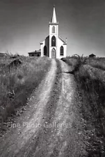 1953/70 Vintage ANSEL ADAMS Country Church Original Duotone Photo Engraving Art