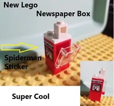 Lego Newspaper Box Daily Bugle Marvel Spiderman Spider-man Opens Closes Stash