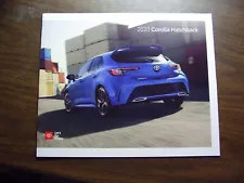 2020 TOYOTA COROLLA HATCHBACK SALES BROCHURE