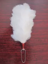 White Feather Hackle 4 inch for Scottish Bonnet / Hat