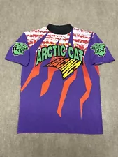 Vintage 90s Arctic Cat Racing All Over Print T Shirt Multicolor XL