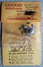 HO scale: Moonshine Still, a cast metal, wood & wire kit by Century