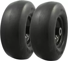 2 Flat Free Tires 11x4.00-5 Lawnmower Husqvarna Z246 Z24 RZ4623 Kubota Z123