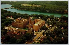 New ListingVtg Eau Claire Wisconsin WI Luther Hospital Aerial View 1960s Old Postcard