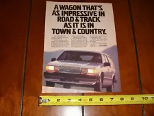 VOLVO 740 GLE WAGON ORIGINAL 1987 AD