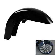 Vivid Black Front Fender Fit For Harley Touring Road Street Glide 1989-2013