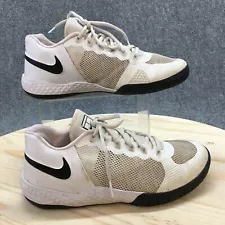 Nike Sneaker Womens 8.5 White Flare 2 Hard Court Basketball Lace Up Casual