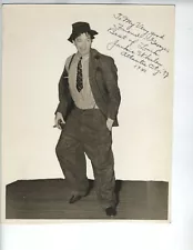 BURLESQUE 1940 SIGNED PHOTO COMEDIAN JACKIE WHALEN EXTREMELY RARE ATLANTIC CITY