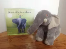 Kohl's Plush ELEPHANT & HB Book You're Here for a Reason by Nancy Tillman VGC