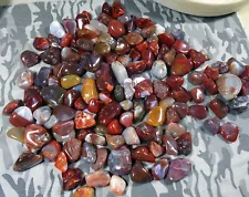 1 pound+ Lake Superior agates. very nice colors Tumbled and polished lot o2