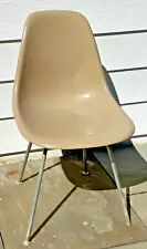 Vintage Eames Herman Miller Molded Fiberglass Shell Chair ~Elephant Gray