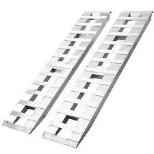 Synthacy 60''x12'' Aluminum Trailer Ramps 6000LBS Car Truck Hook End 2 Ramps