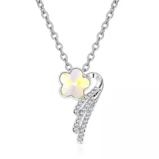 New Sale Women's Engagement Jewelry Silver White Crystal Pendant Necklace gift