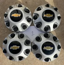 2011-2023 Chevrolet Silverado 2500HD Set Of 4 Center Hub Caps For Steel Wheels 1