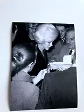 Marilyn Monroe Signing Autographs for Fans Golden Globe Awards rare candid 6x8