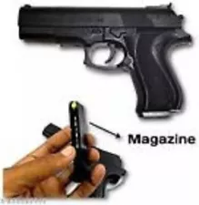 Toy soft air Gun Pistol Black for Kids with 12 Round Reload, Plastic BB for kids