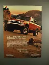 1991 Toyota 4x4 Deluxe V6 Truck Ad - Feel Tall!