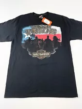 Harley Davidson T Shirt Medium Black Texas Cowboy’s Alamo City San Antonio NWT