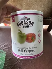 Augason Farms Dehydrated Diced Red & Green Bell Peppers 1LB 4Oz 10Can 113Serving