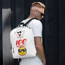 Funny Cool Emoji Back To School Backpack, Books Backpack, Humor, School Supplies