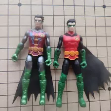 Lot of 2 DC Comics batman Collectibles Robin Action Figure 4" loose #S8