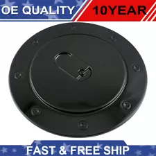 ABS Black Gas Cap Fuel Filler Door Cover Trim for 1999-2006 Chevy Silverado 1500 (For: 2005 Chevrolet Tahoe)