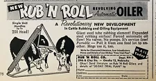 1961 AD.(XH76)~RUB ‘N ROLL CO. OMAHA, NEB. REVOLVING AUTOMATIC CATTLE OILER