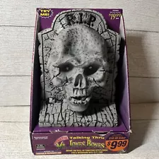 Vintage Talking Thru Mr Jones Bones Skull Gravestone Halloween Microphone Parts