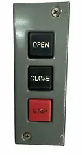 3 Button Open-Close-Stop Access Control Station Commercial Garage Door Wall