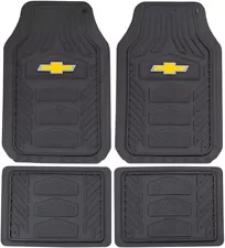 Chevy Bowtie Logo Heavy Duty Truck SUV Car All Weather Rubber 4pc Floor Mats Set (For: 2014 Chevrolet Diesel)