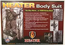 Heater Body Suit Ultimate Cold Weather Hunting Garment LARGE WIDE Predator Gray