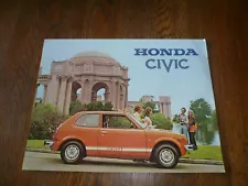 1974 Honda Civic Sedan Flyer/Sales Brochure- Vintage