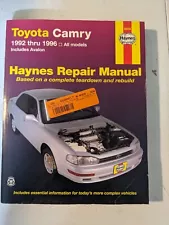 Used Haynes Repair Manual for Toyota Camry (1992-1996) & Avalon (92006)