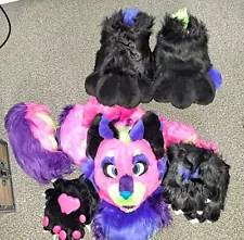 Neon Cat fursuit Partial (Read Entire Description!)