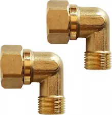 Old Clawfoot Bath Tub Mount Faucet Elbows Adapter Connector to Water Line,3/4 to