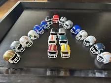 Sale :Lot of 21 Vintage NFL Plastic GUMBALL MACHINE MINI FOOTBALL HELMETS