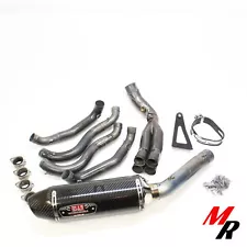 09-16 Suzuki GSX-R1000 - Yoshimura Titanium Full Exhaust - Carbon Muffler (For: 2009 Suzuki GSXR1000)