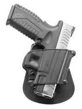 Fobus Right Hand Black Paddle Holster for Springfield XD XDM 9mm 40, 45 SP11B