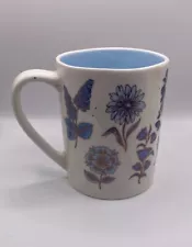 Seeds and Sunshine Blue/White/gold Coffee Mug. Great Condition. 